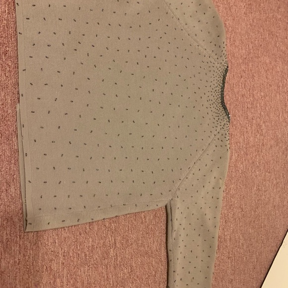 Stunning Vintage Taupe Embroidered Wool Cardigan - Picture 5 of 8